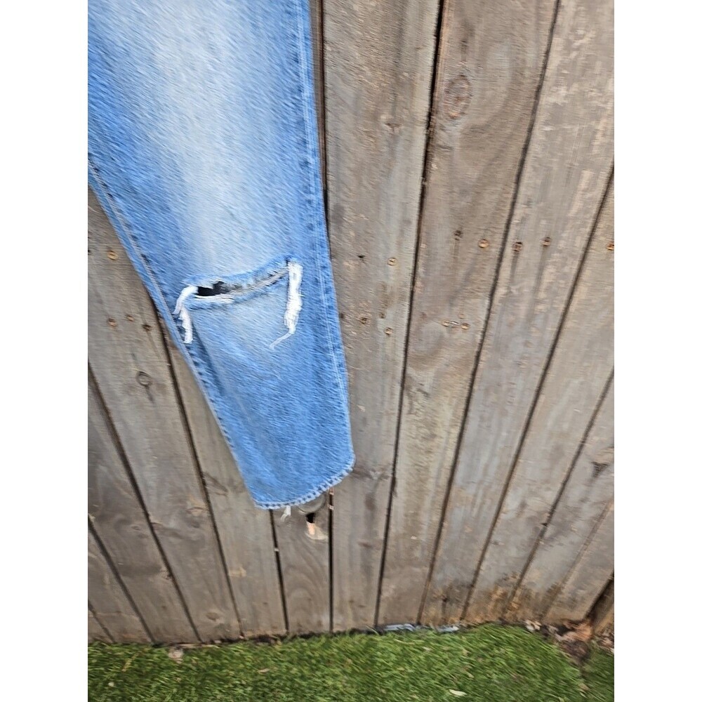 Pistola Denim Women’s Size 27 Distressed Straight Leg Jeans Blue Wash - Picture 6 of 12